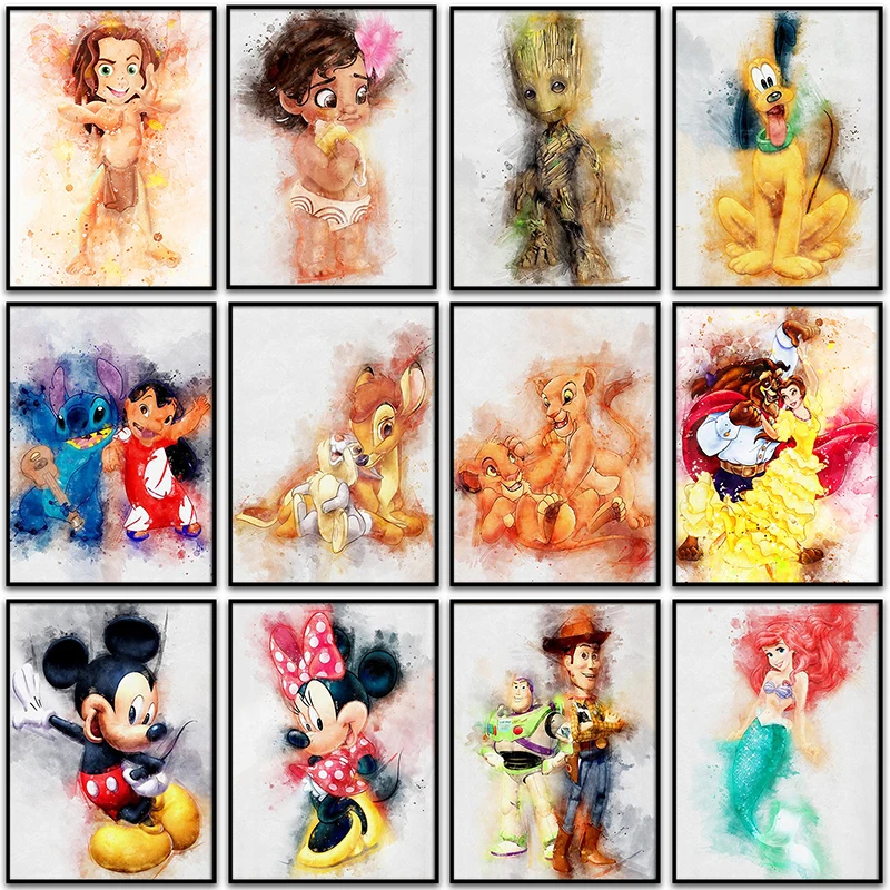 5D DIY Diamond Painting Disney Girl Mickey Mouse Dog Bambi Home Decor Full Square&Round Diamond mosaic embroidery Cross stitch