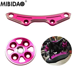 MIBIDAO Aluminum Anti-collision Sponge Fixing Plate Gear Cover Cap For 1/10 3Racing Sakura D4 AWD RWD RC Drifting Car Parts