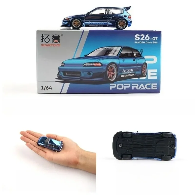 XCARTOYS 1:64 Honda Civic EG6 Rocket Bunny Widebody Alloy Diecast Model Car JDM Collectible