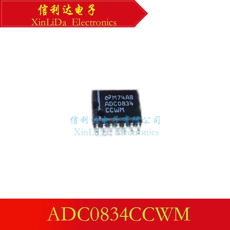 ADC0834CCWM ADC0834 SOP14 Analog-to-digital conversion chip ADC New and original
