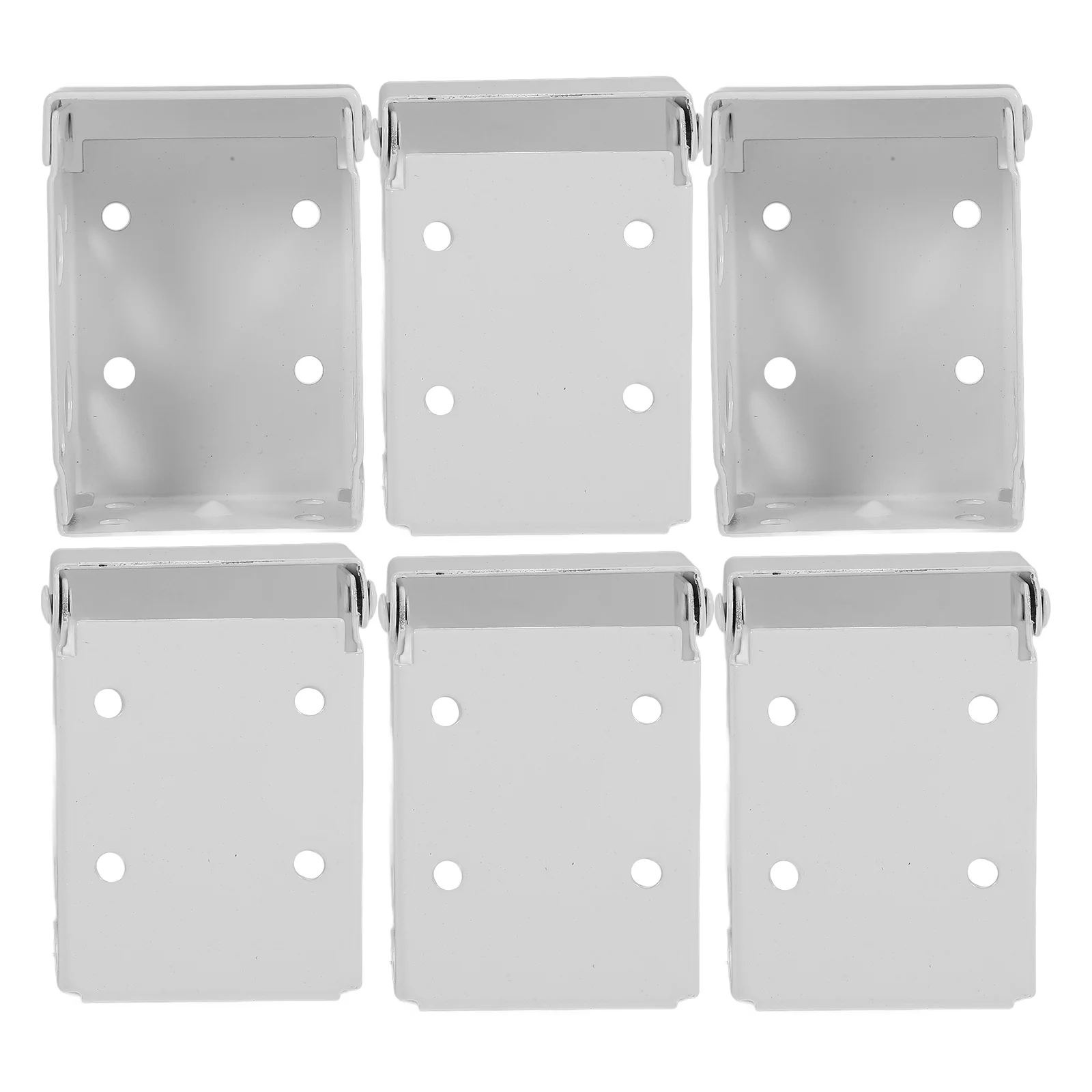 

6pcs Sturdy White Low Profile Blinds Brackets For Window Blind Headrail Holder Internal External Mounting Bracket