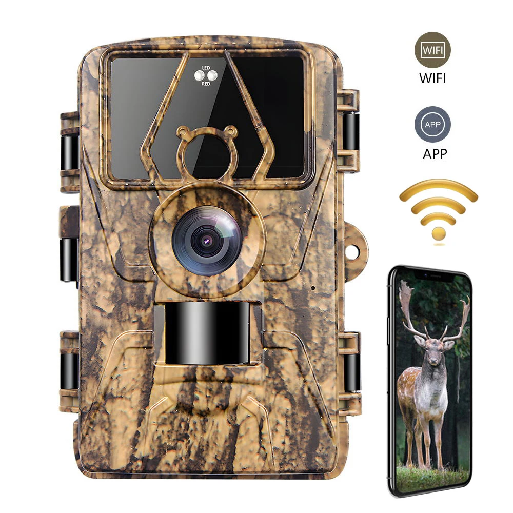 Trail Cam with 8K Video 60MP Images Night Vision Motion Activated Waterproof Wildlife Camera for Hunting Home Surveillance