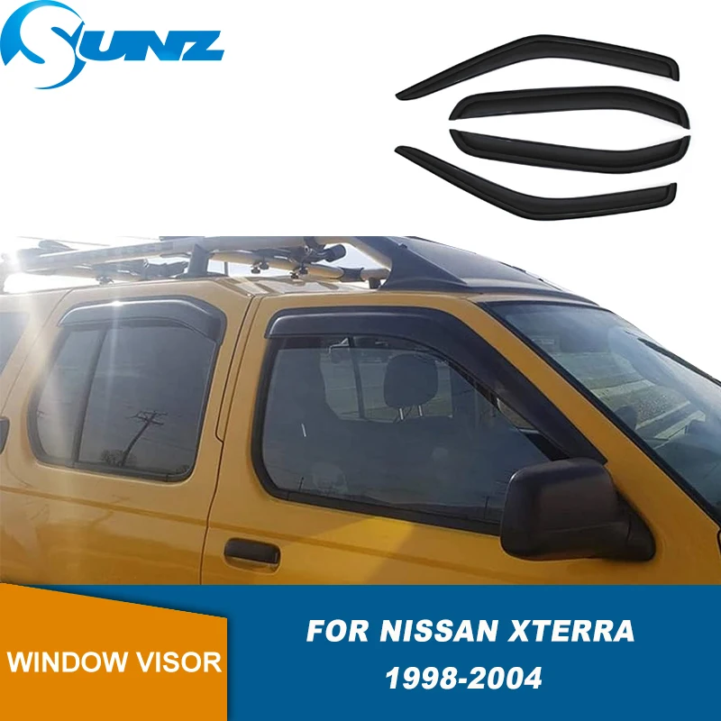 

Side Window Deflector For Nissan Xterra 1998 1999 2000 2001 2002 2003 2004 Door Visor Weather Shields Sun Rain Guards SUNZ