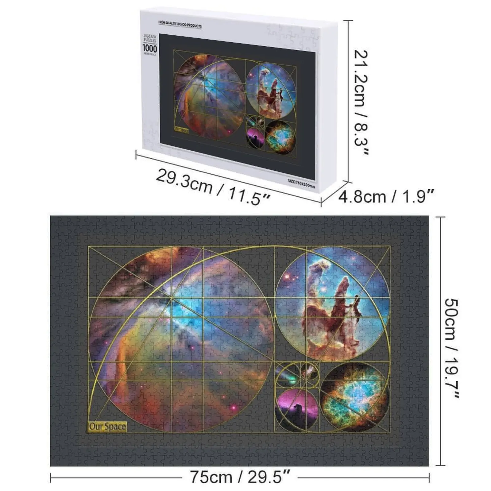 황금 비율 컬렉션 직소 퍼즐 맞춤형 나무 이름 맞춤형 사진 맞춤형 아기 물건 퍼즐