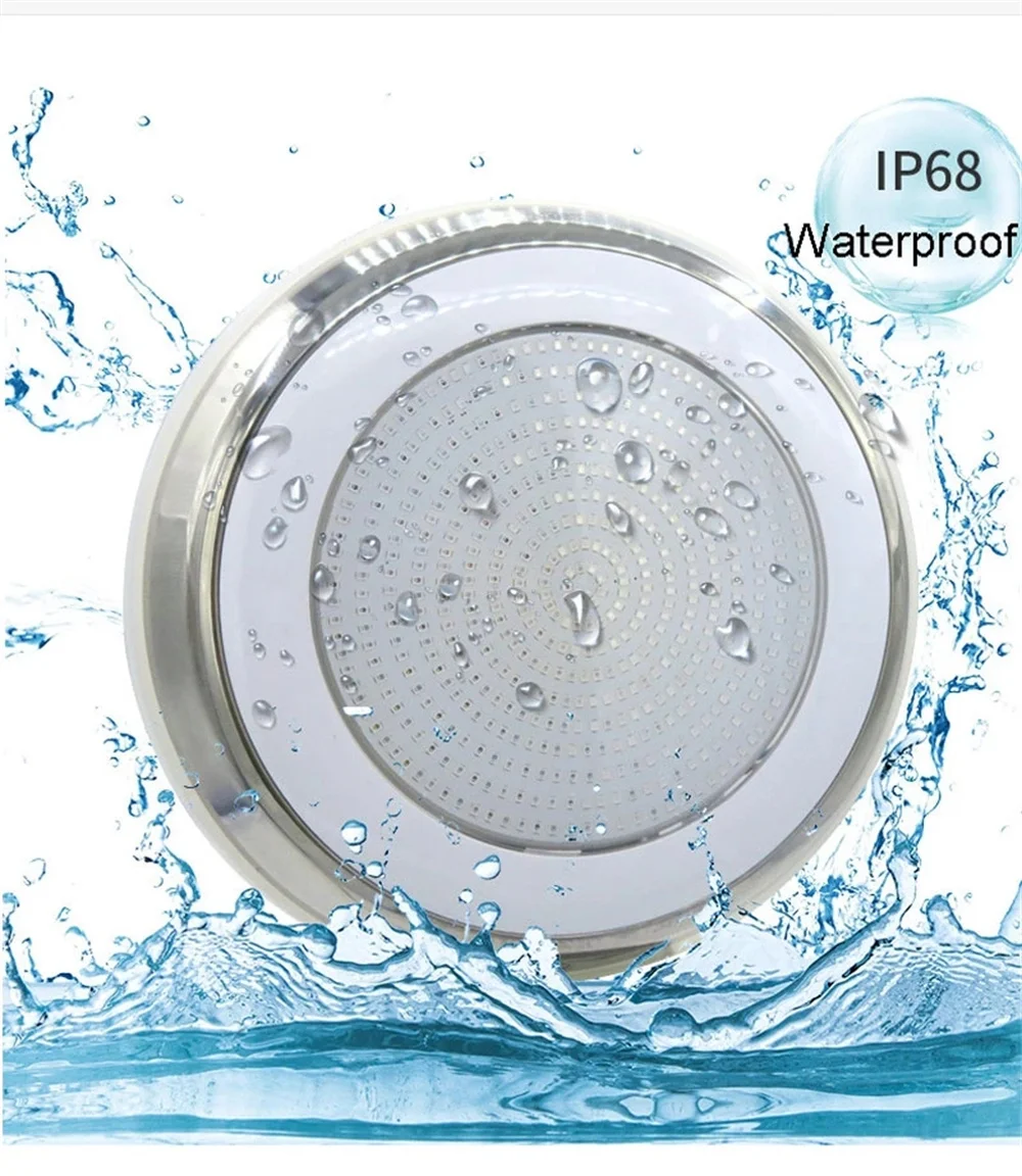 65W LED Swimming Pool Light 25W IP68 Waterproof AC/DC12V Outdoor 45W 55W RGB UnderWater Light 35W Pond LED Piscina Luz Spotlight