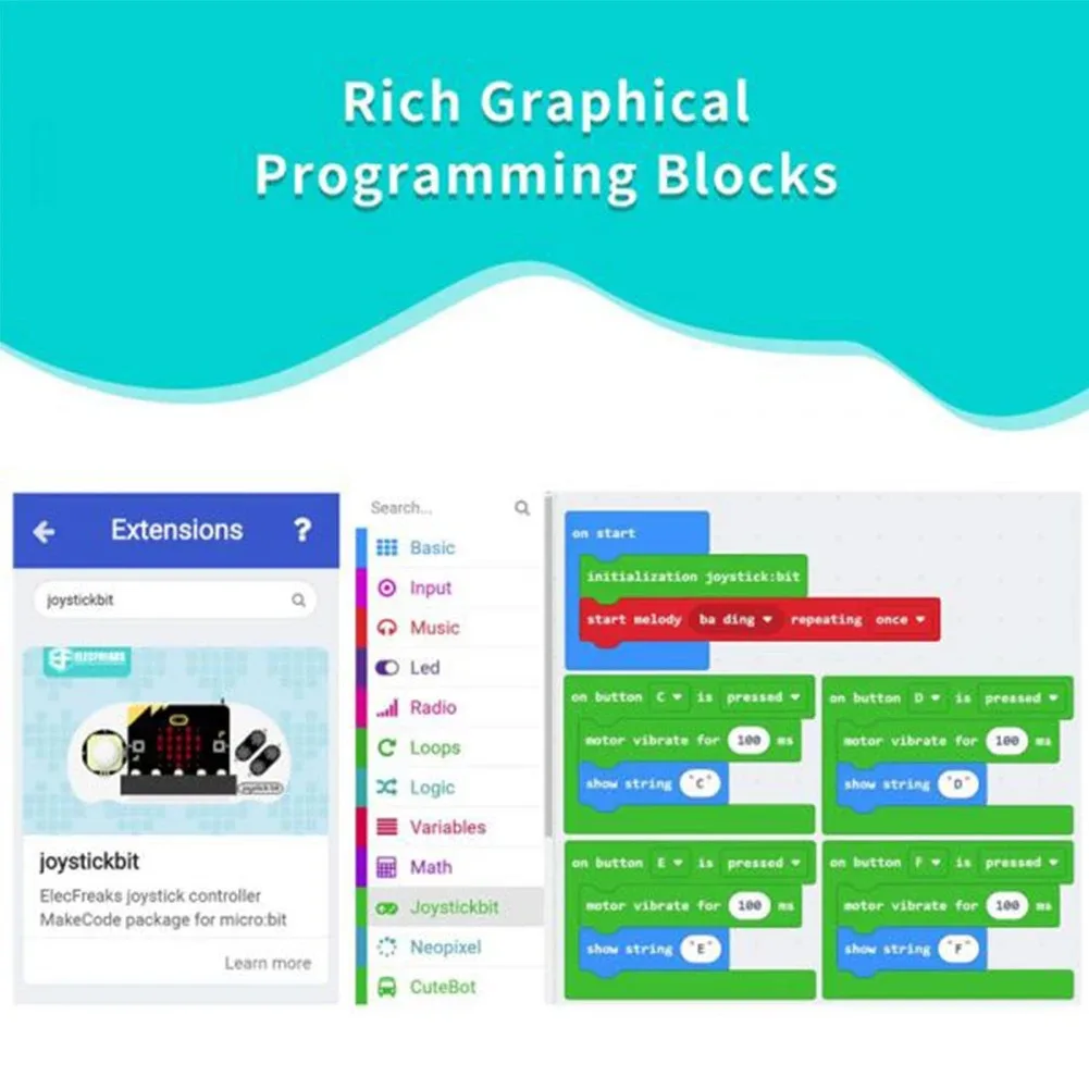 ELECFREAKS Micro:bit Joystick elettronico: bit V2 con custodia in acrilico per giochi di telecomando BBC Microbit Board
