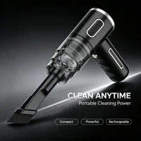 Wireless Handheld Car Vacuum Cleaner, Ergonomic Handheld Design Mini Cordless Vacuum, 3500Pa Strong Suction Car Home Dual Purpose Vacuum with LED Light, Rechargeable Compact Vacuum for Car Sofa Keyboard Pet Hair Corner Dust Deep Cleaning 2