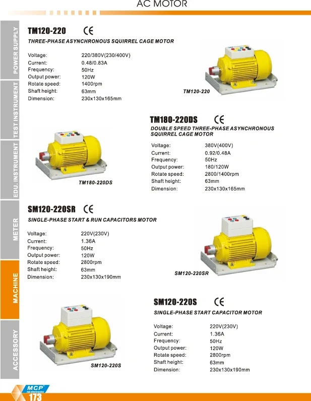 DM120-220SS SEPARATED/SHUNT DC MOTOR