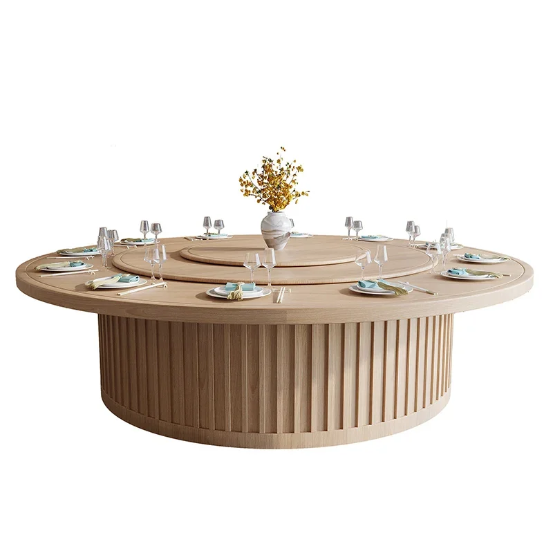 

Modern Large Hotel Solid Wood Round Table