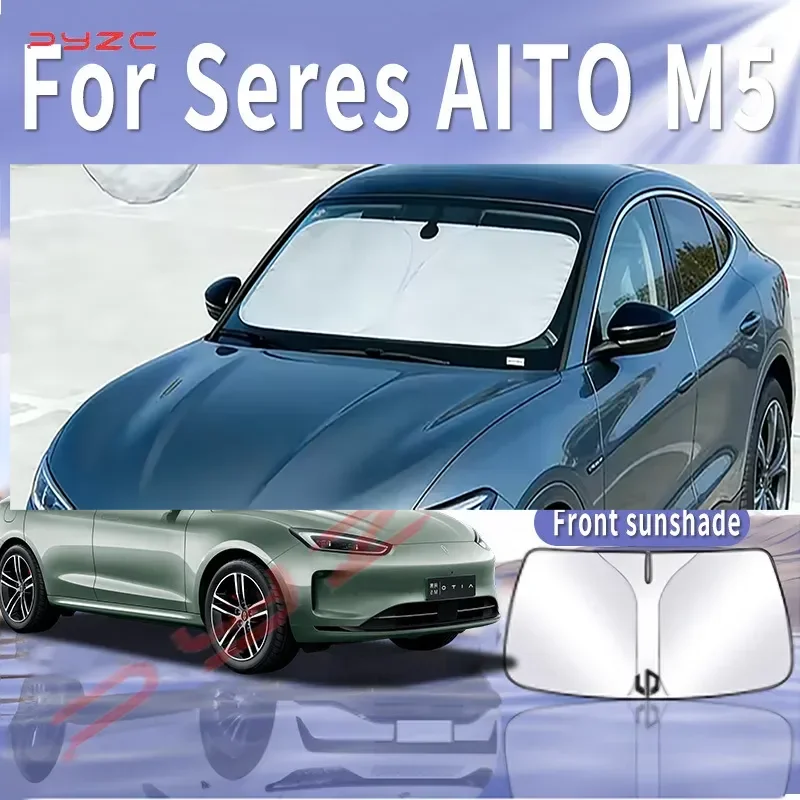 

Car Sun Visor For Seres AITO M5 2022~2025 2023 2024 Front Windshield Sunshade Heat Insulation Summer Cooling Auto Accessories