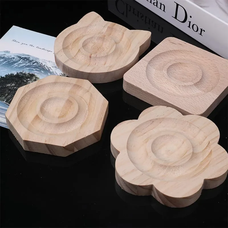 

1Pcs Jewelry Design Board Natural Wooden Flocked Bead Board Jewelry Measuring Tools DIY Handmade Bracelet Necklace Organizer