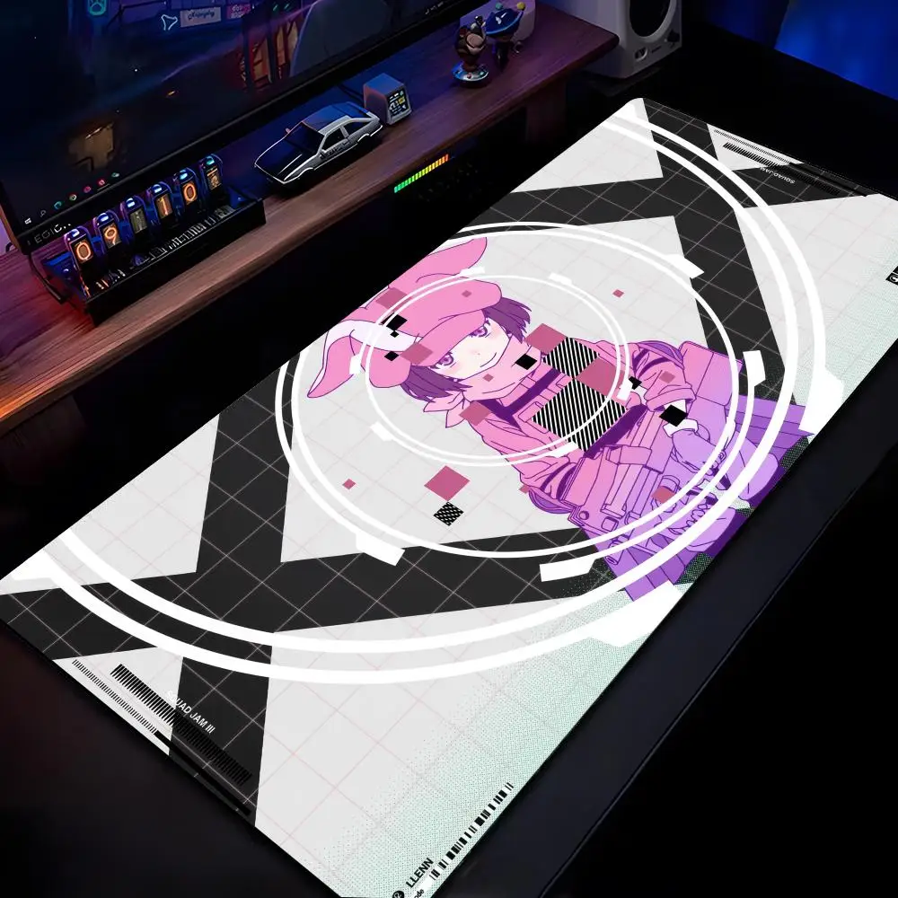 

Sword Art Online Gaming Коврик для мыши Коврик для мыши HD Печать Компьютерные геймеры Запирающийся край Нескользящий коврик для мыши XXL90x40 см Клавиатура PC De