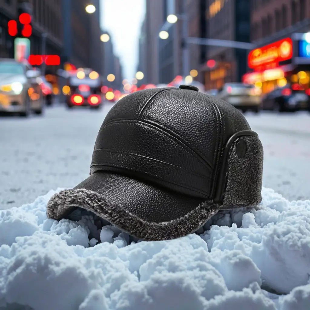 

Теплая зимняя шапка для мужчин с ушками, термоветрозащитная лыжная шапка для холодной погоды, спорта на открытом воздухе, гольфа, пешего туризма, рыбалки, подарки