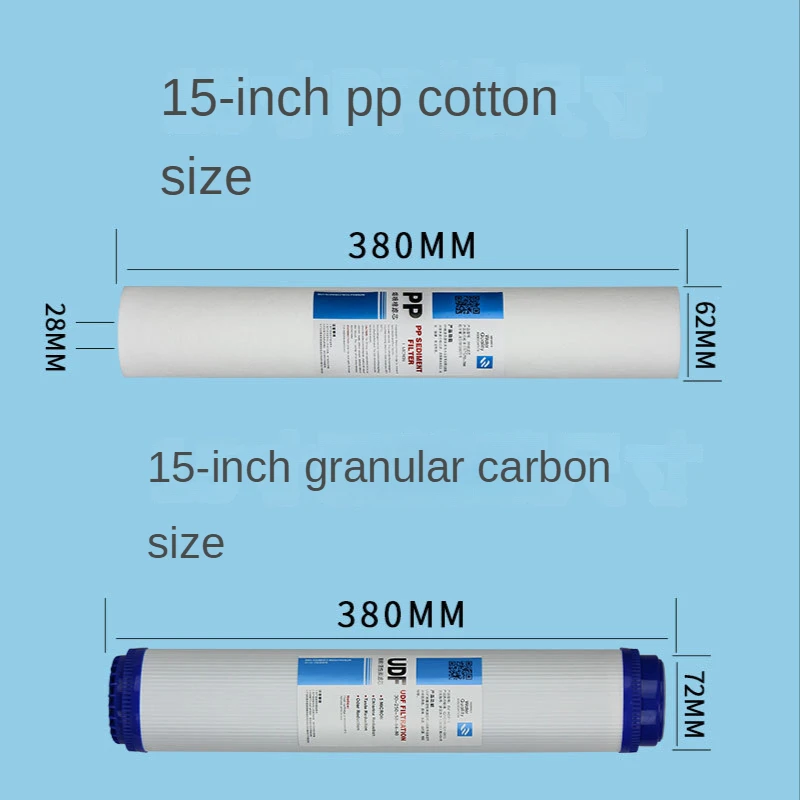 15-дюймовый универсальный картридж для фильтра для воды, 38 см CTO,UDF,GAC, замена для очистителя воды