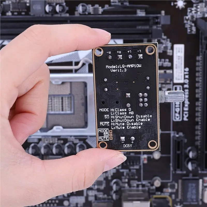 B31B PAM8406 5Wx2 Dual Channel Stereo Power Amplifier Board Module Class D DC 5V for Speaker Sound System DIY