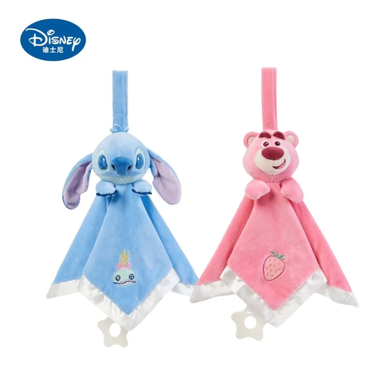 

Disney Stitch Lotso cute three-dimensional doll shape children's grip doll food grade teether multi-functional comfort napkin