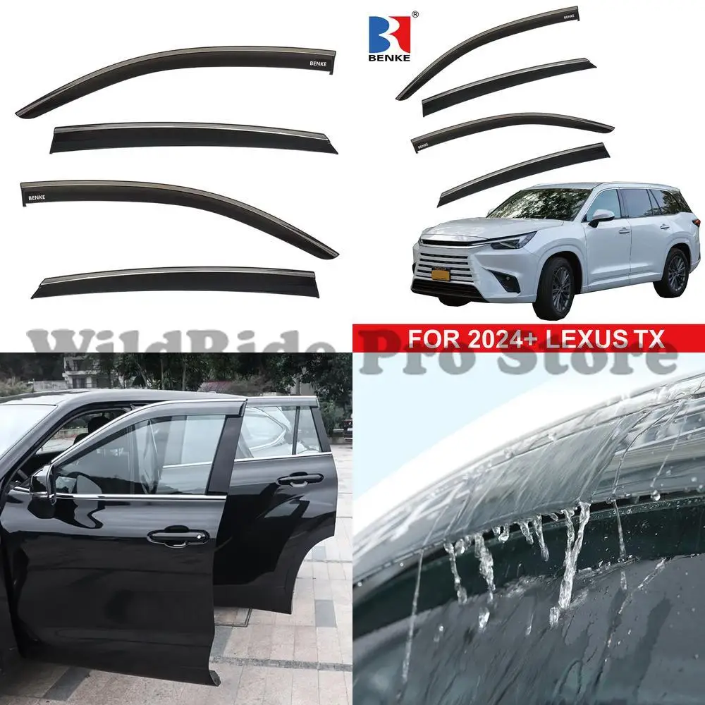 

1 комплект 2024 Lexus TX350 TX550, защита от дождя, дверная крышка, вентиляционный солнцезащитный козырек, солнцезащитный козырек на лобовое стекло