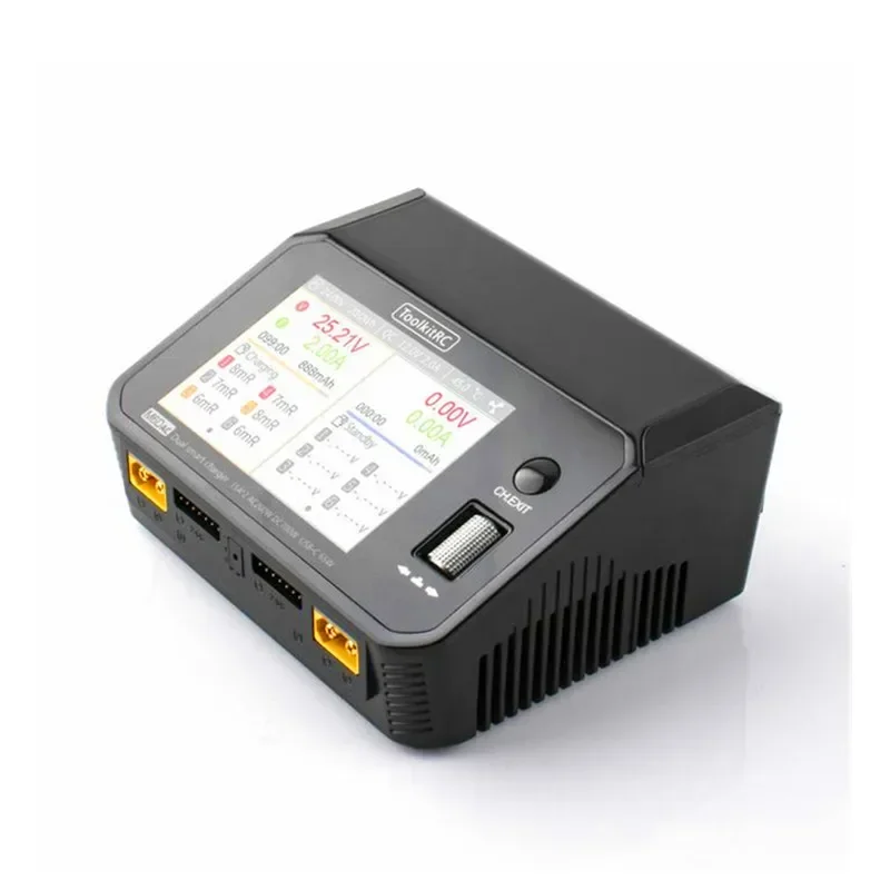 ToolkitRC M6DAC Smart Lipo Battery Charger Discharger Dual Channel USB-C 65W QC3.0 AC 200W DC 700W 15A*2 for 1-6S Lipo