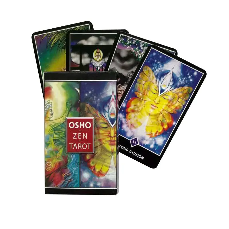 

New Osho Zen Tarot Cards PDF Guidebook English Version Oracle Deck Board Game For Party