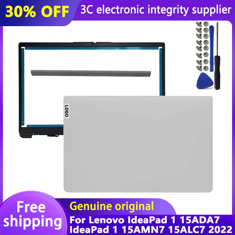 

New LCD Back Case Frame For Lenovo IdeaPad 1 15ADA7 IdeaPad 1 15AMN7 15ALC7 2022 Laptop Screen Top Cover Front Bezel Hinge Shell