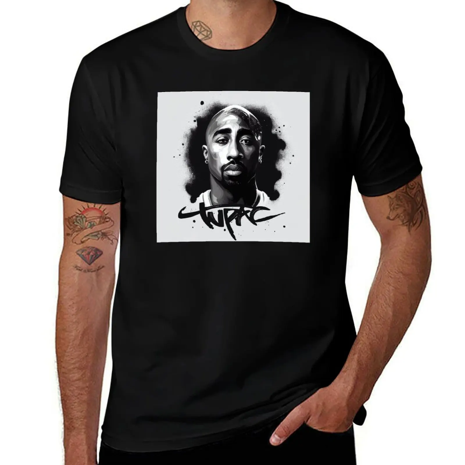 

rapper portrait T-Shirt t shirt for man graphic t shirts for man t shirts for man graphic vintage T-shirt