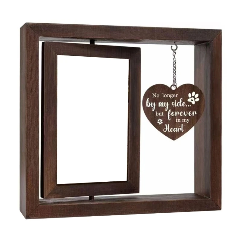 Comforting Pet Bereavement Remembrances Frame with 4x6inch Picture Display Frame for Dogs Cats Memorials Pet Keepsakes