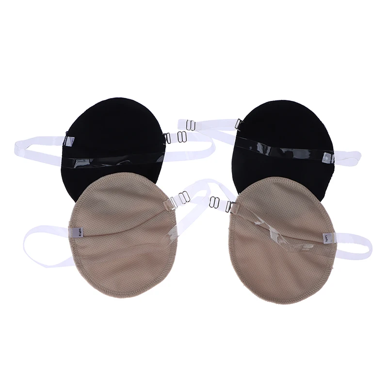 

1 Pair Reusable Washable Underarm Sweat Shield Pad Washable Armpit Sweat Absorbing Guards Shoulder Strap Skin Color Invisible