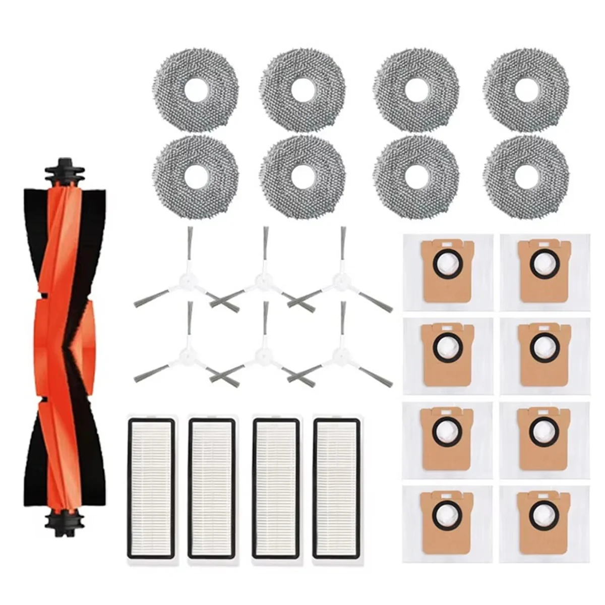 

For Xiaomi Robot Vacuum X20 + /X20 Plus Dust Bag Mop Cloth Accessories Main Side Brush Hepa Filter Replacement Parts_ABGP