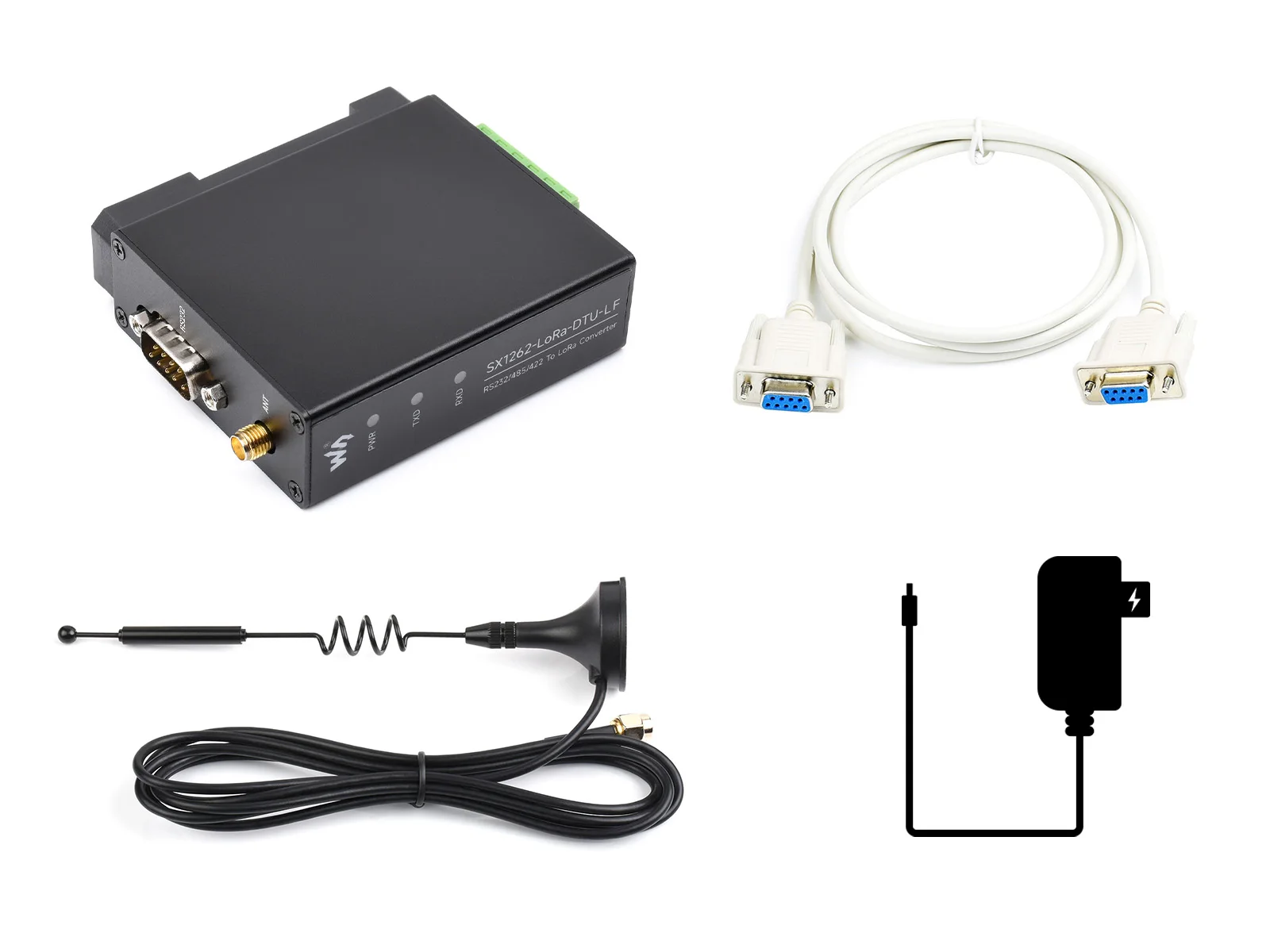 

SX1262-LoRa-DTU-LF-Kit,Rail-Mount SX1262 LoRa Data Transfer Unit, RS232/RS485/RS422 To LoRa, Suitable For Sub-GHz Band