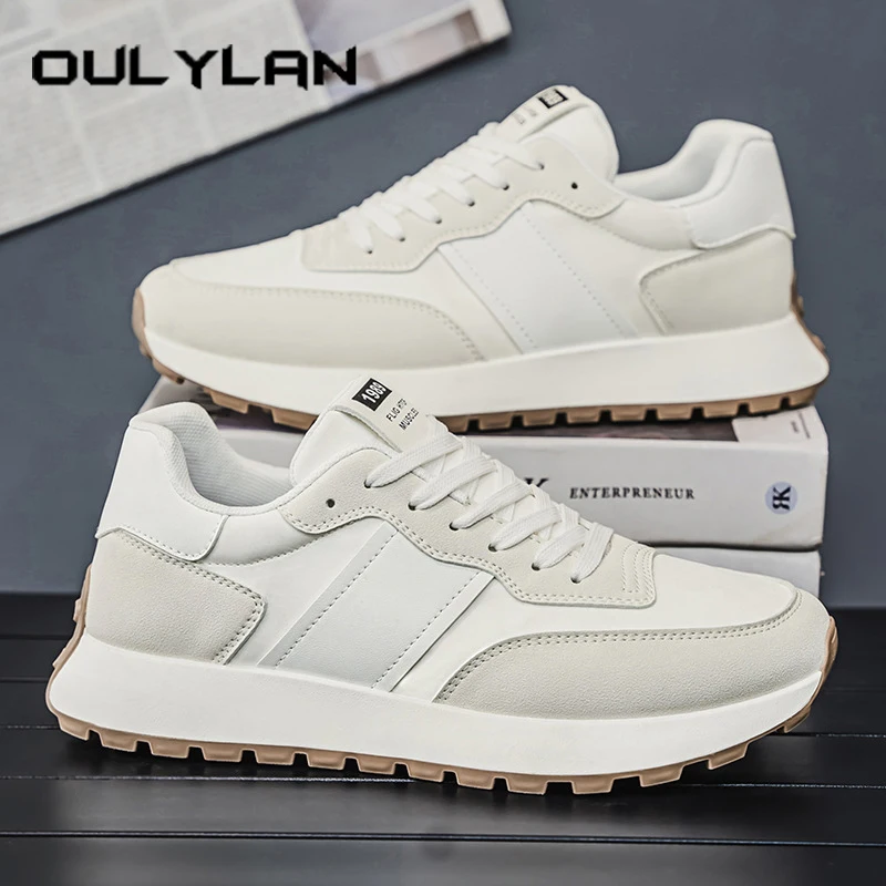 

Oulylan универсальные модные удобные кроссовки в стиле ретро, дышащая спортивная обувь на шнуровке, повседневные нескользящие кроссовки разных цветов, размеры 39-44