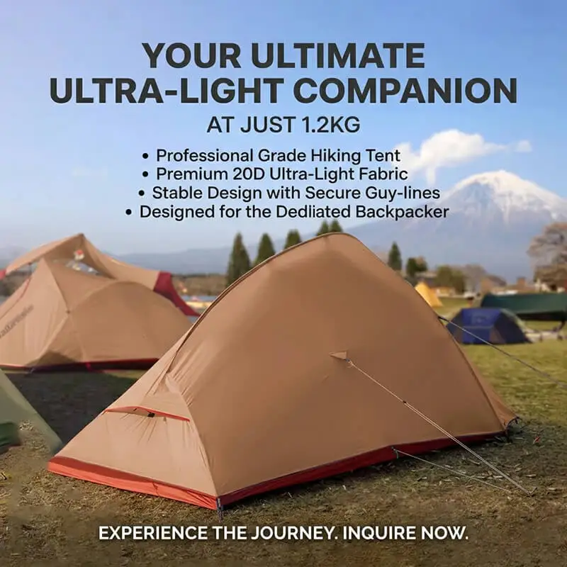 Mosquito Net Inner Tent Breathable Waterproof 3-Season Summer Camping Lightweight Aluminum One Bedroom 2 Persons NYLON Polyester