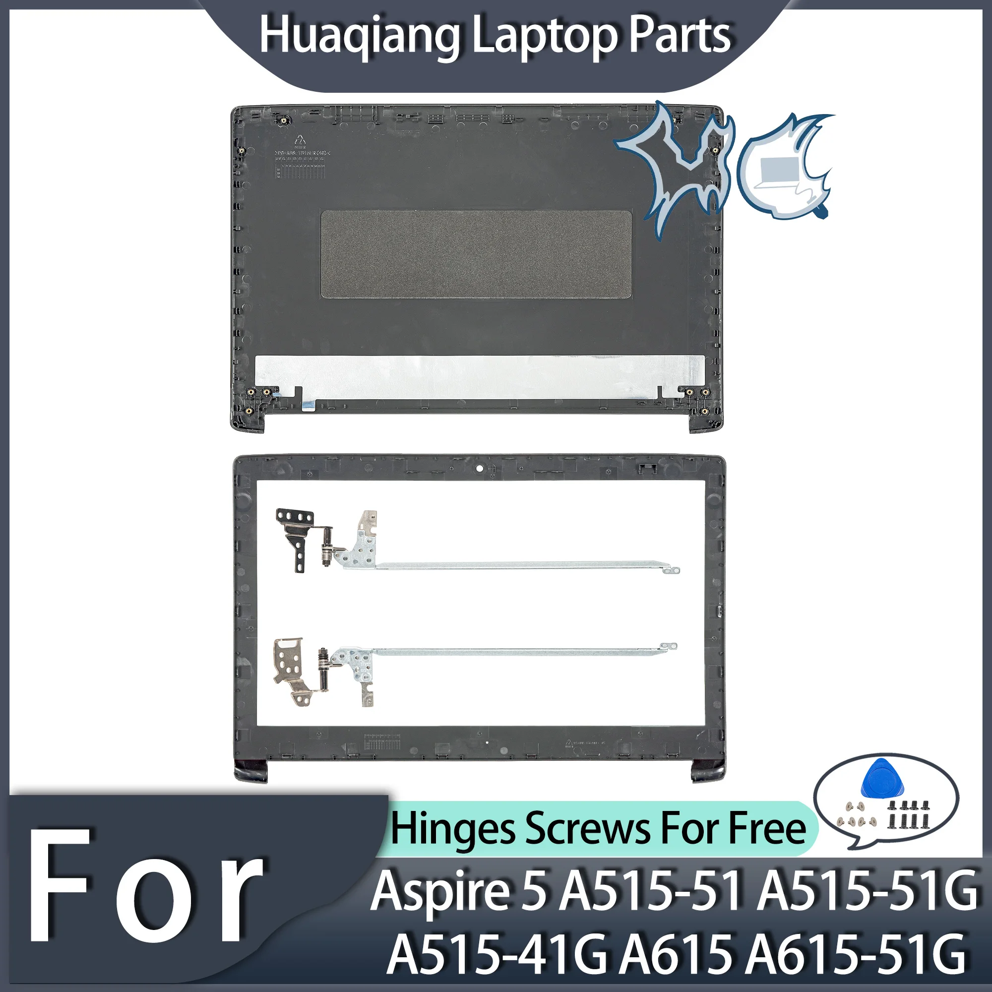 

New Laptop Replace Covers For Acer Aspire 3 A315-41 A315-41G A315-33 A315-53 A315-5 LCD Back Cover Front Bezel Hinges Top Cases