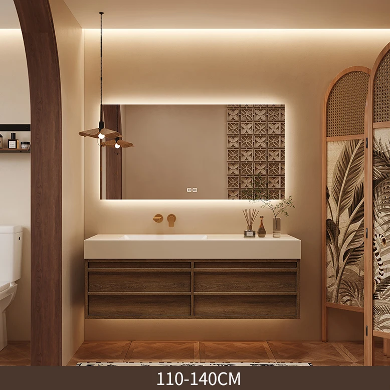 72 MDF Modern Style Toilet Cabinet Countertop Bathroom Vanity Set, Sink Wall Hanging For Sale - view 6