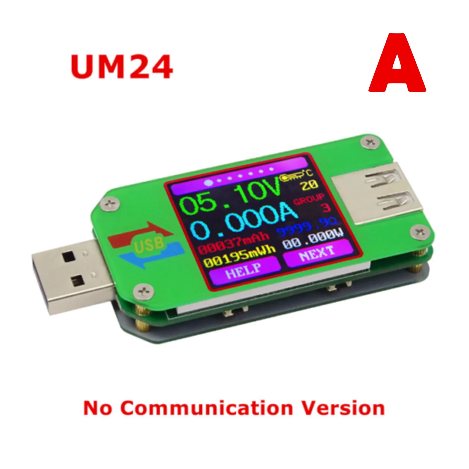 2Hz RUIDENG UM24/UM24C With bluetooth USB 2.0 Color LCD Display Tester Voltage Current Meter 4.50-24.00V Multimeters