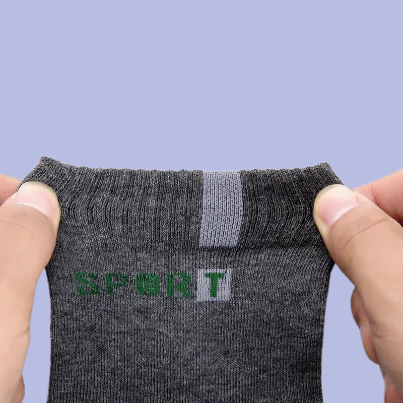 5/10 Pairs High Quality Men's Cotton Socks Bamboo Fiber Breathable Sweat Absorbent Deodorization Fashion Casual Boys Sports Sock