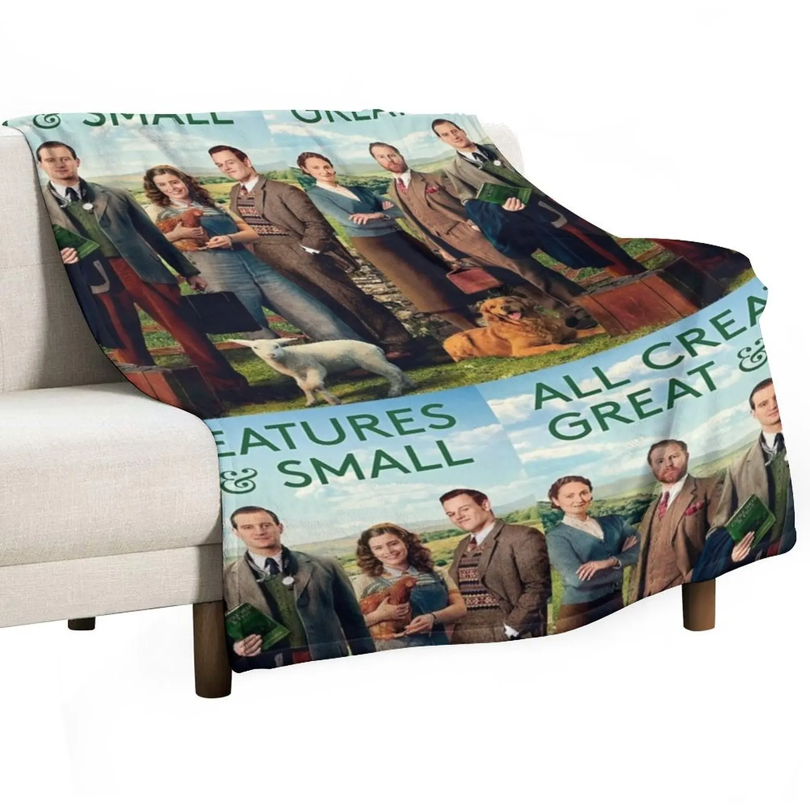 

All Creatures Great and Small vintage Throw Blanket Luxury Throw Custom Decorative Sofa Flannels Blankets