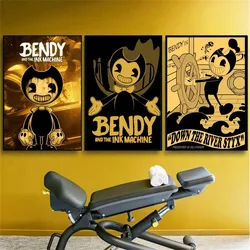 AAA B-Bendy and the ink machines Game Poster Kraft Club Bar Paper Vintage Poster Wall Art Painting Bedroom Study Stickers