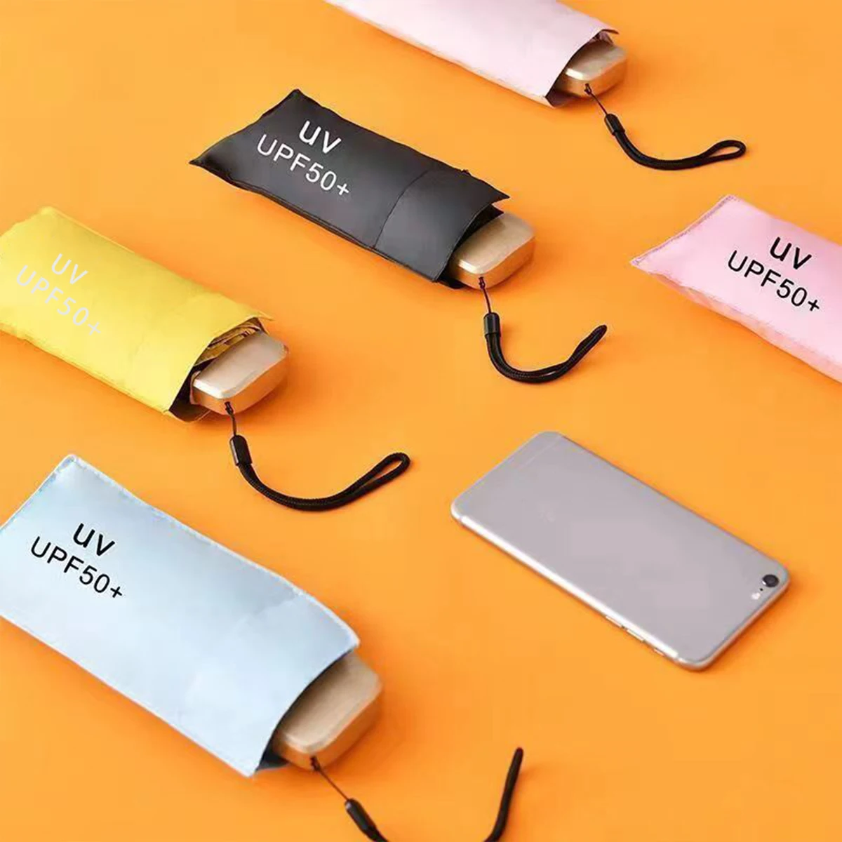 Small Folding Umbrella Sun Women Gift Fashion Men Mini Sun Parasol Girls Anti-UV Portable Pocket Travel Umbrellas