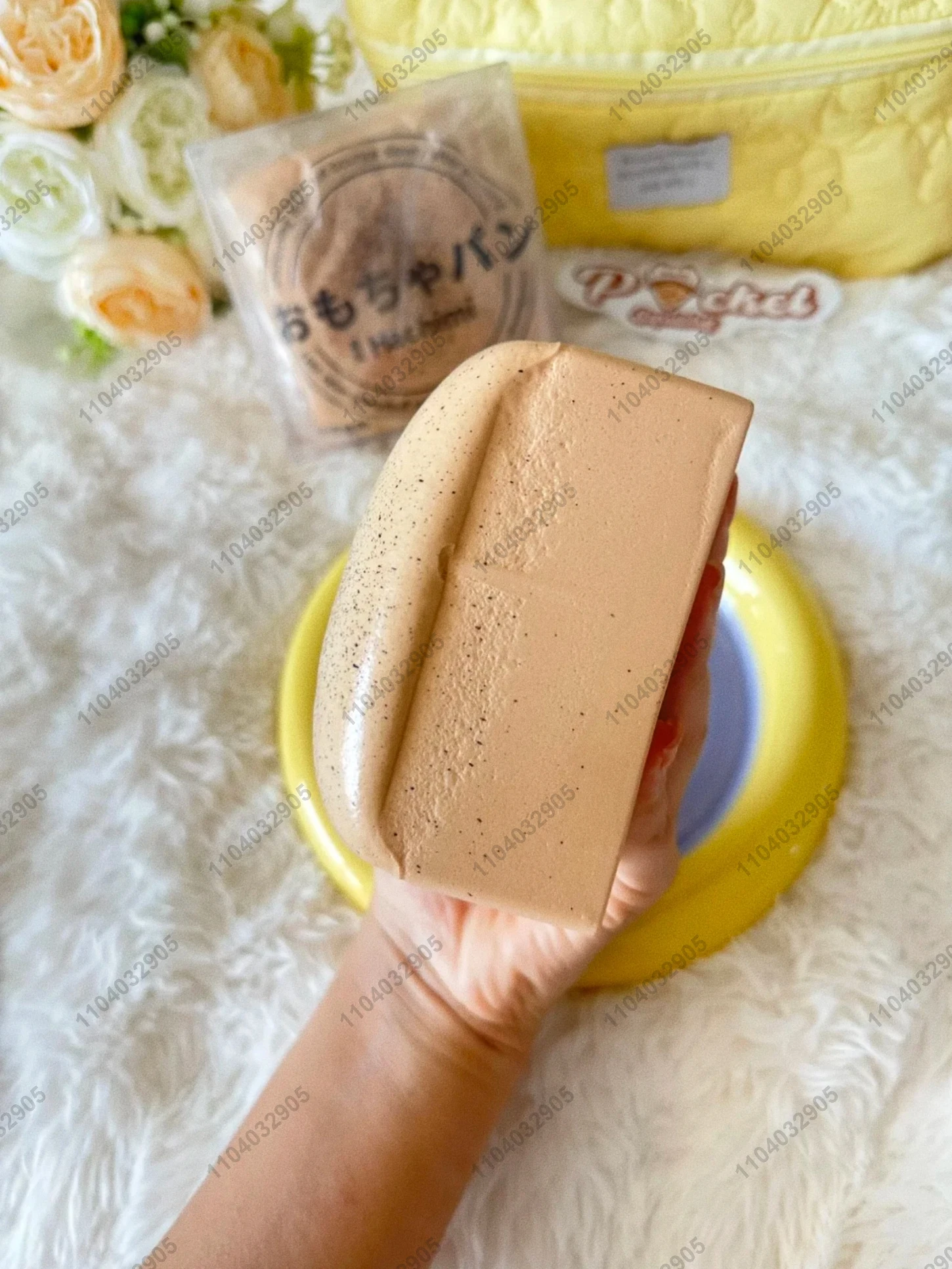 Mousse Kuchen Squishy Spielzeug langsam steigende braune Zucker Mousse quadratische Kuchen langsam Rebound Squeeze Spielzeug Anti Stress Release Hand Relax Geschenk