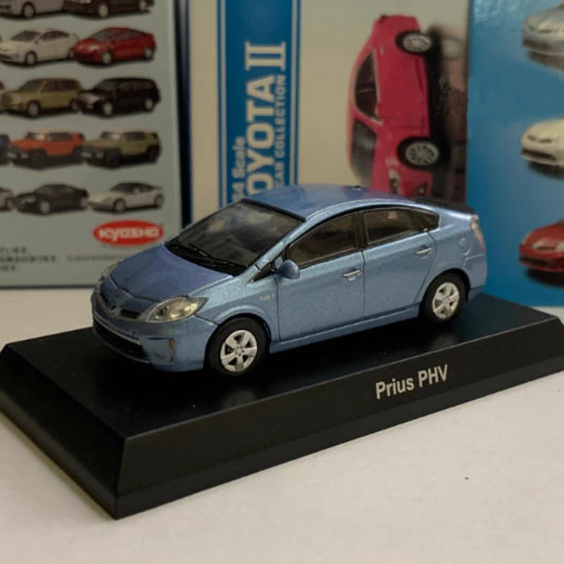 

KYOSHO 1:64 Prius PHV Water Blue Alloy Car Model Ornament Souvenir Display Collection Hobby Gift