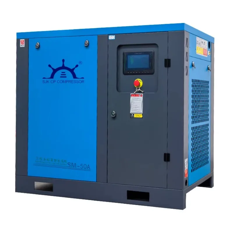 37kw AC Power Air Compressor 12bar 50hp Permanent Magnet 50hp Engine Bearing Motor 12bar Air for General Industrial Use