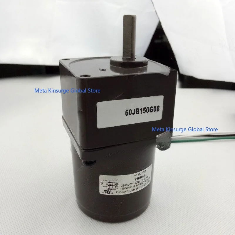 For AC Gear Reducer Motor For Model 60JB150G YN60-220-4 220V Single Phase Mini Reversible Industrial Drive Motor