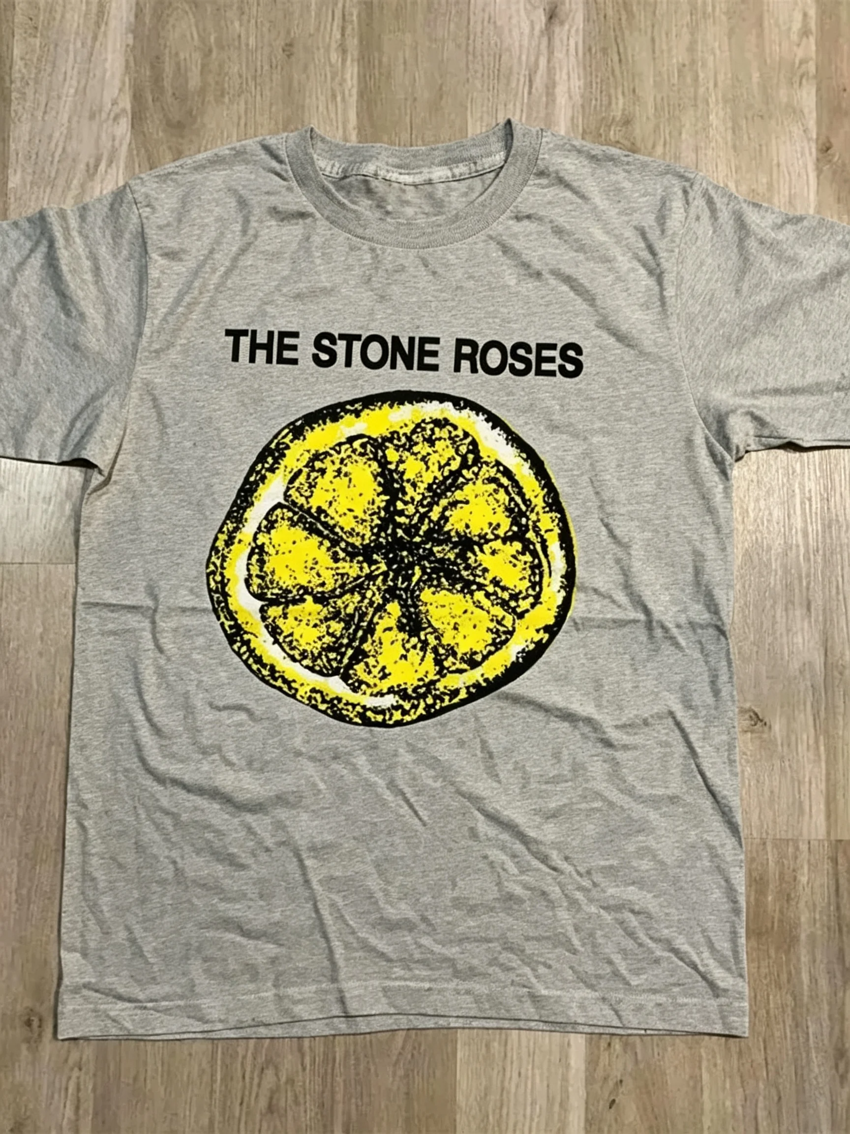 2026 Men Vintage Rock Graphic T‑Shirt Distressed Lemon Fruit Art Print White Short Sleeve Casual Tee