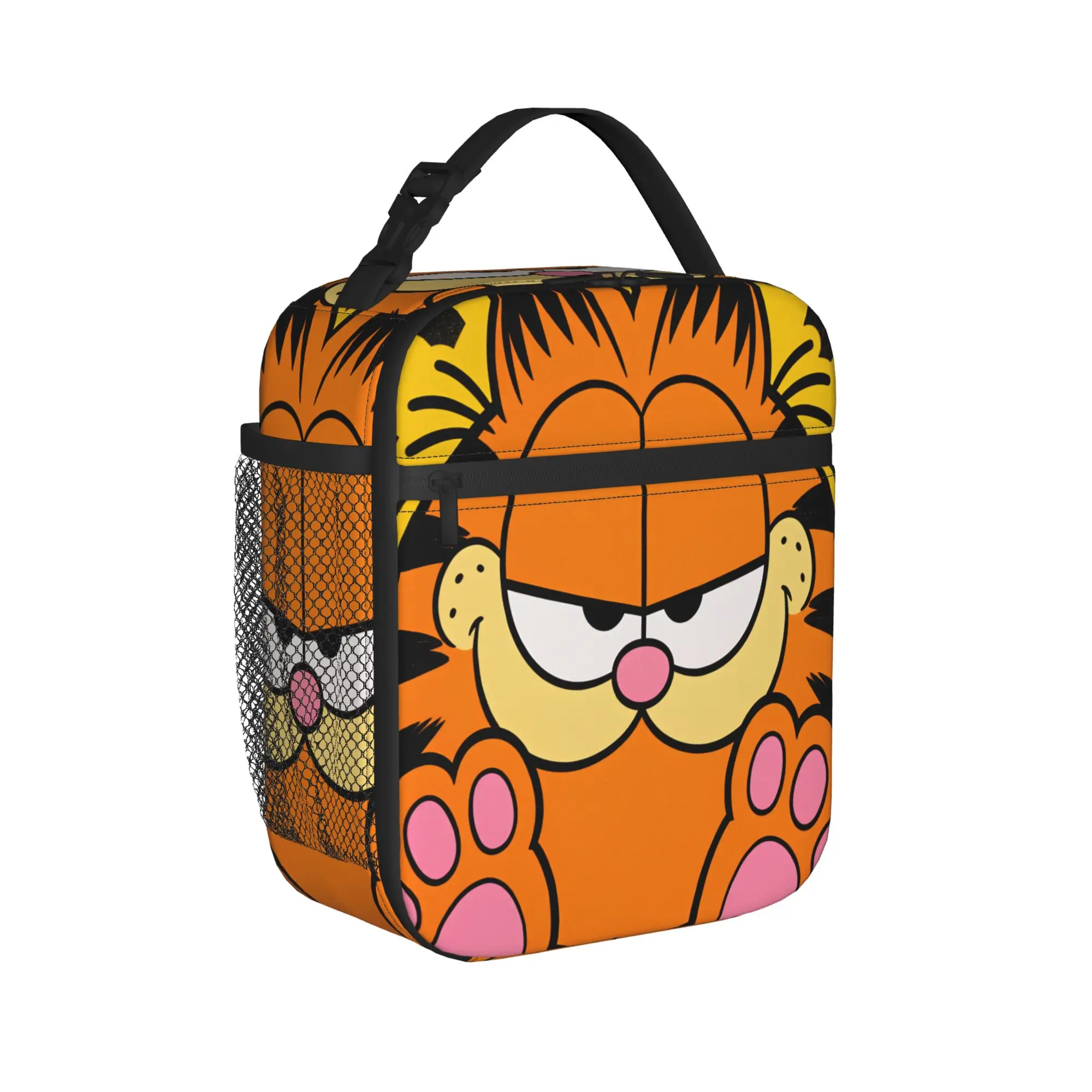 Gar-fields Lunch Bag  Portable Zipper Lunch Box Child Picnic Designer Cooler Bag Kawaii Oxford Thermal Lunch Bags