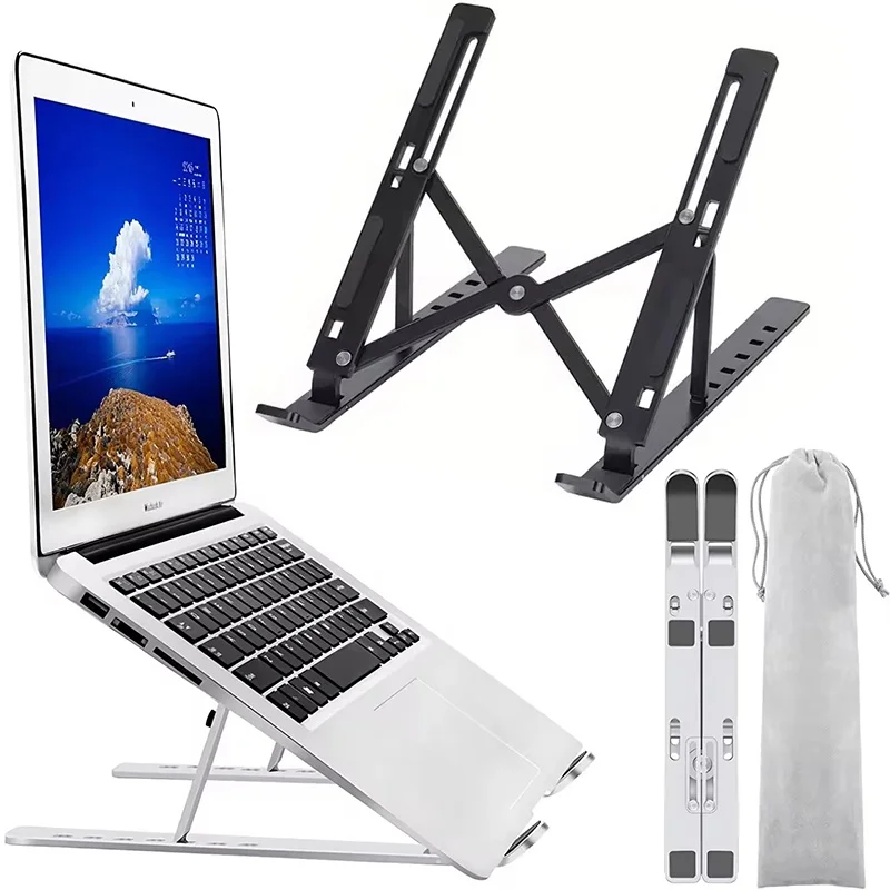 Portable Desk Cooling For Macbook Air Laptop Portable Laptop Holder Notebook Holder Cooling Bracket Home Office Desk Accessories