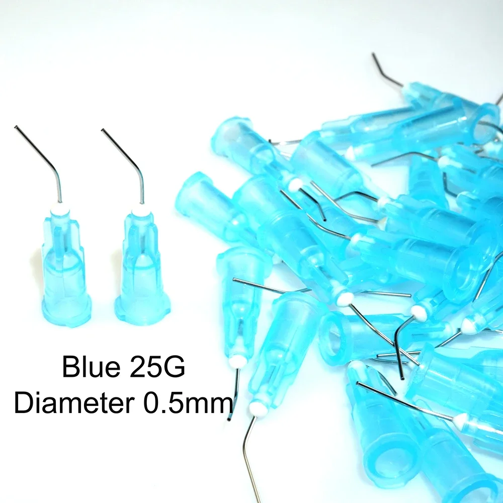 100 stücke Dental Nadel Tipps Zahn Reinigung Oral Care Probent Nadel Tipps Dental Harz Säure Reagenz Delievery Spritze Spitze