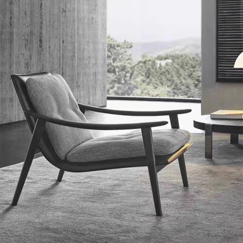 

Lazy Armrest Support Chairs Nordic Style Design Floor Living Room Chair Bedroom Hotel Single Woonkamer Stoelen Furniture