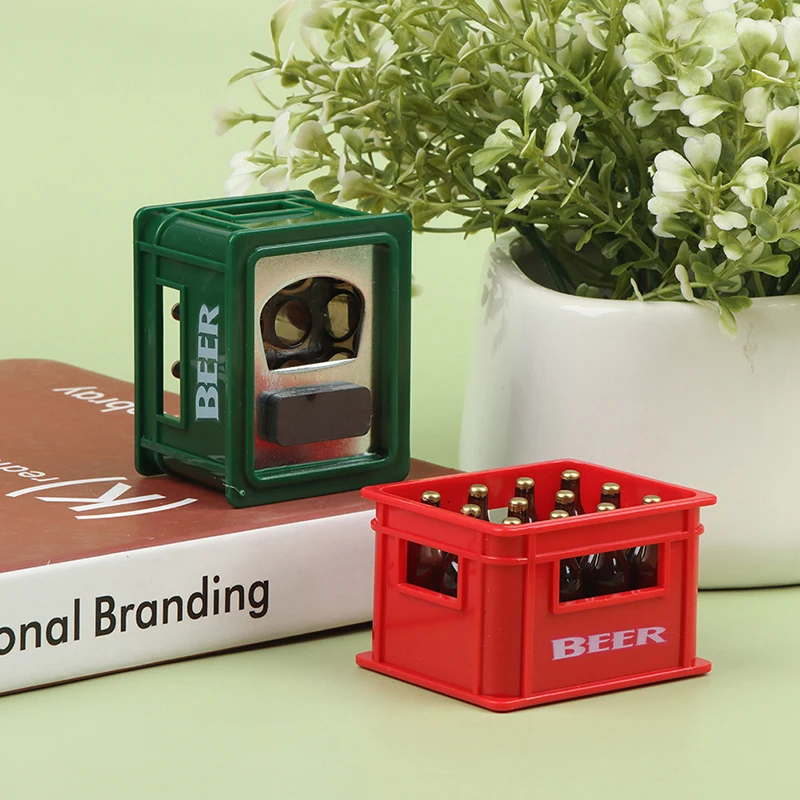 1:12 دمية صغيرة شرب البيرة زجاجة البيرة صندوق شرب بار لعبة ديكور المطبخ