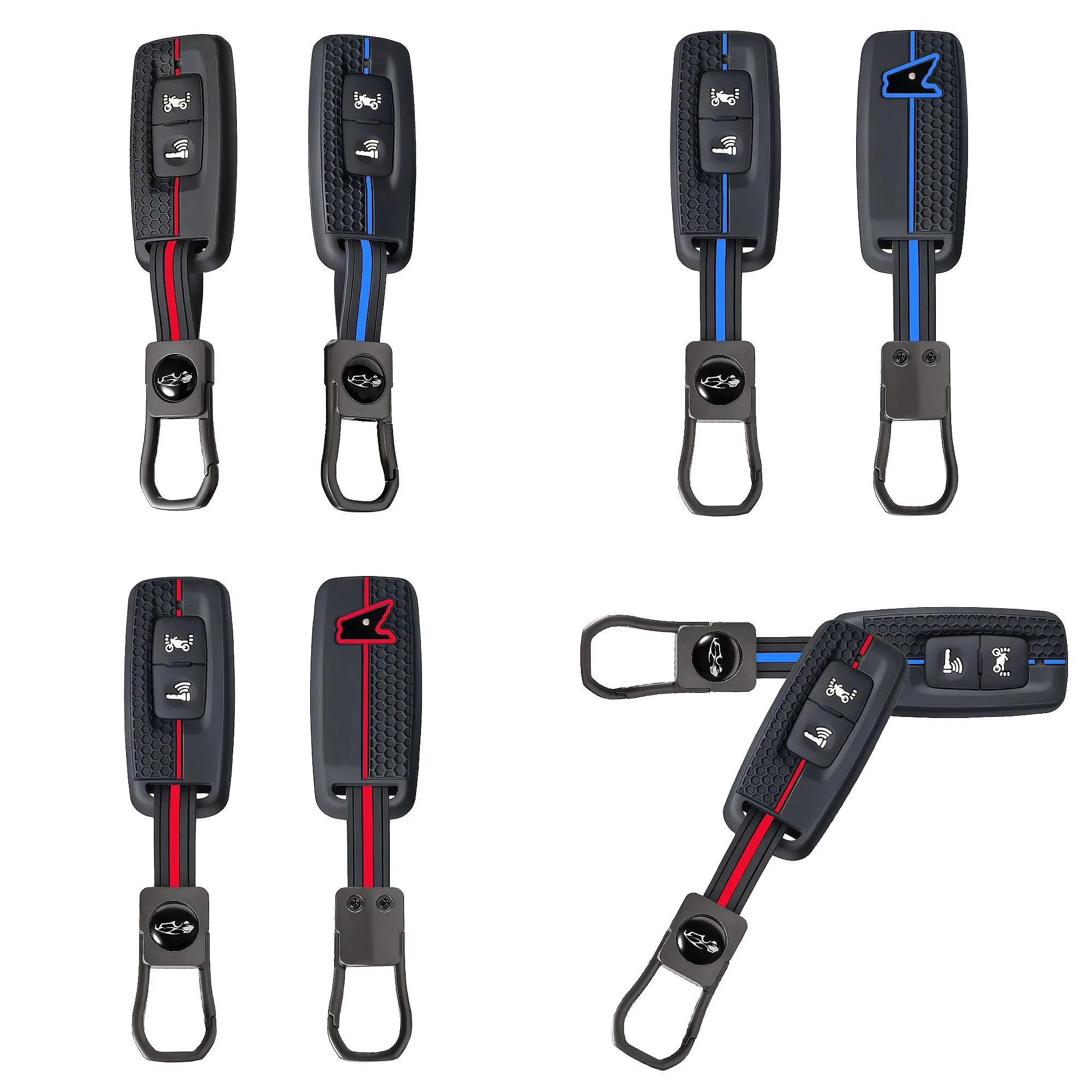 For Honda ADV350 PCX160 VISION SH350 PCX125 ADV150 2021-2023 Motorcycle Silicone Key Cover Case Car Key Fob Cover