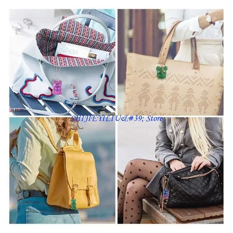 E21F Semi-dimensional Bear Silicone Mold Crystal Resin Epoxy Molds Jewelry Pendant